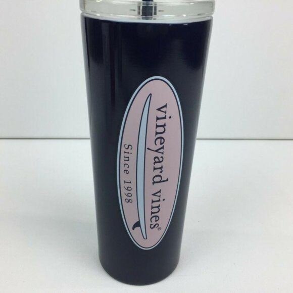 Vineyard Vines Lidded Reusable Water Cup Set 4 - Picture 5 of 5
